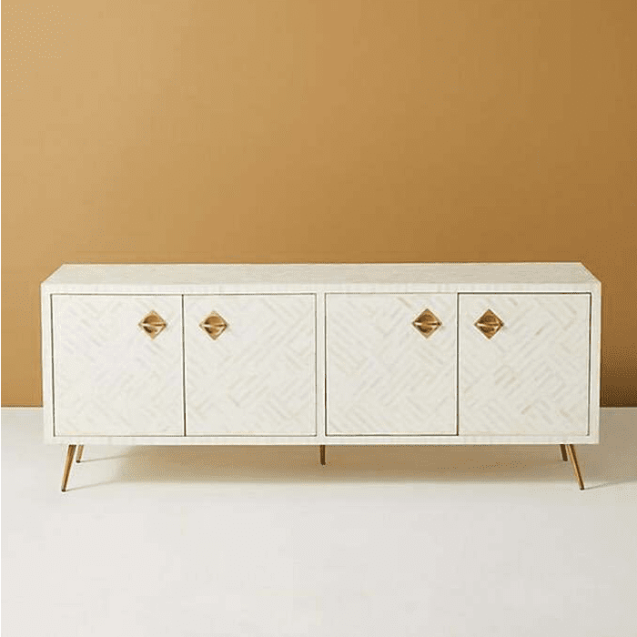 Bone Inlay Optical Console in White